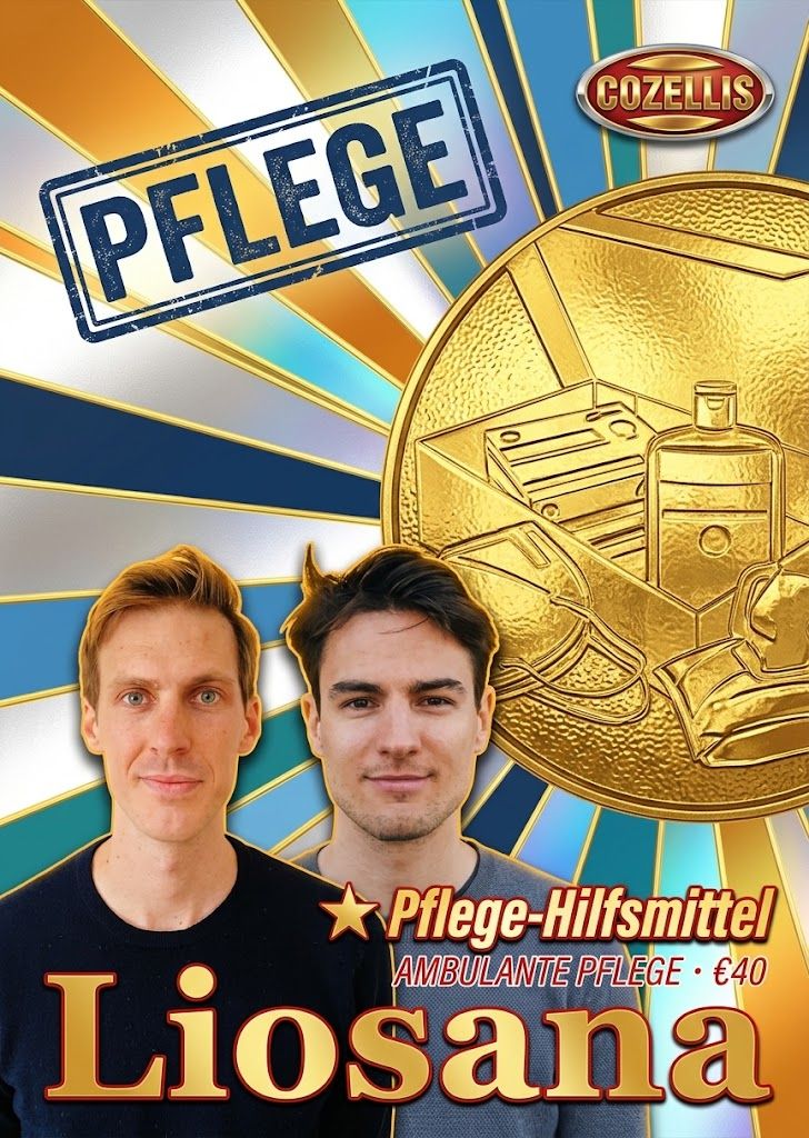 Trading Card Liosana mit den Gründern